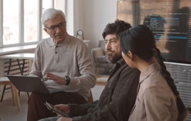 Photo of people discussing Medicare and Social Security Guidance